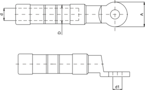 Izolovane vodonepropusne Al-Cu bimetalne papučice CPTAU