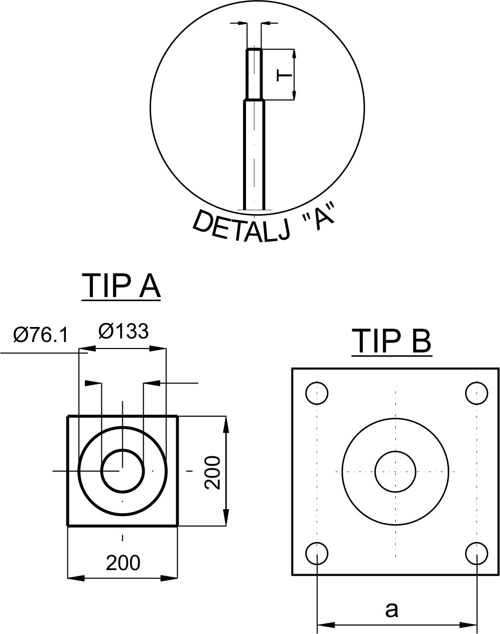 SEGMENTNI CEVNI - ČELIČNI STUBOVI