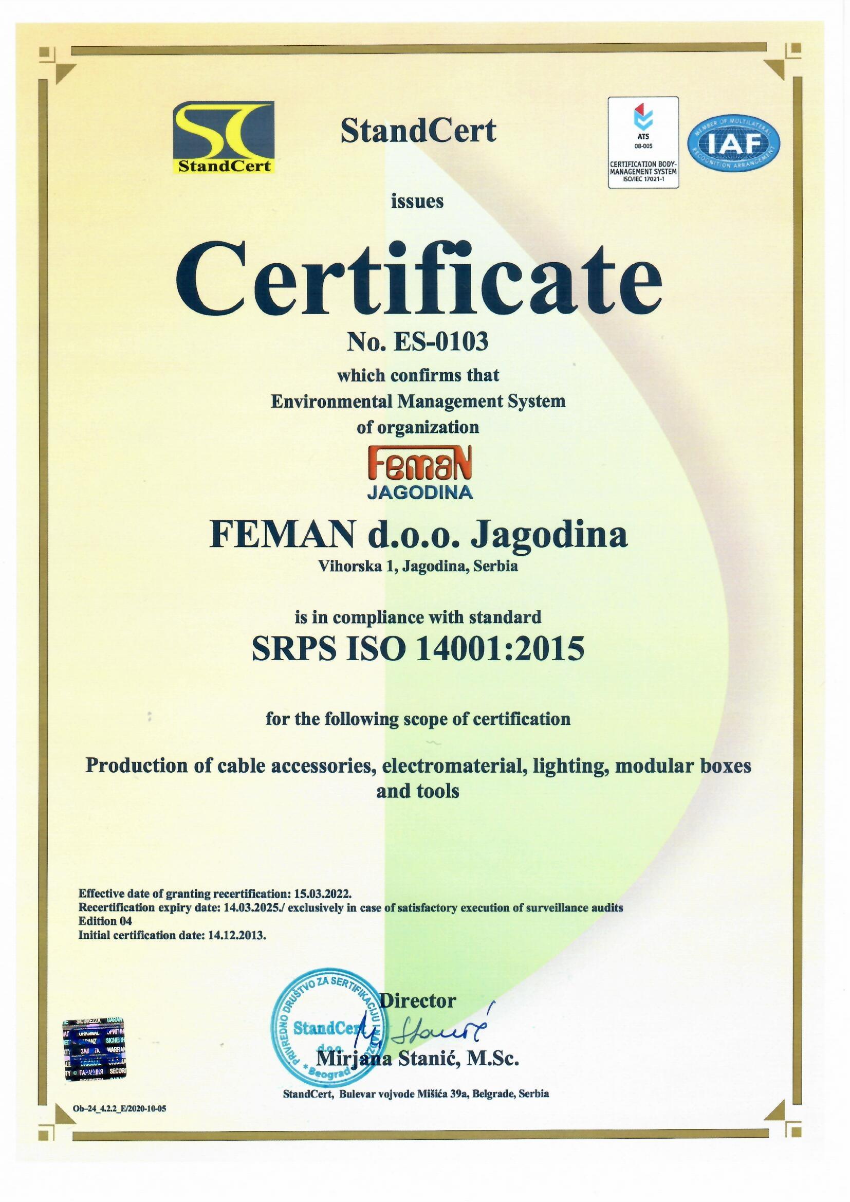 Sertifikat ISO 14001 eng