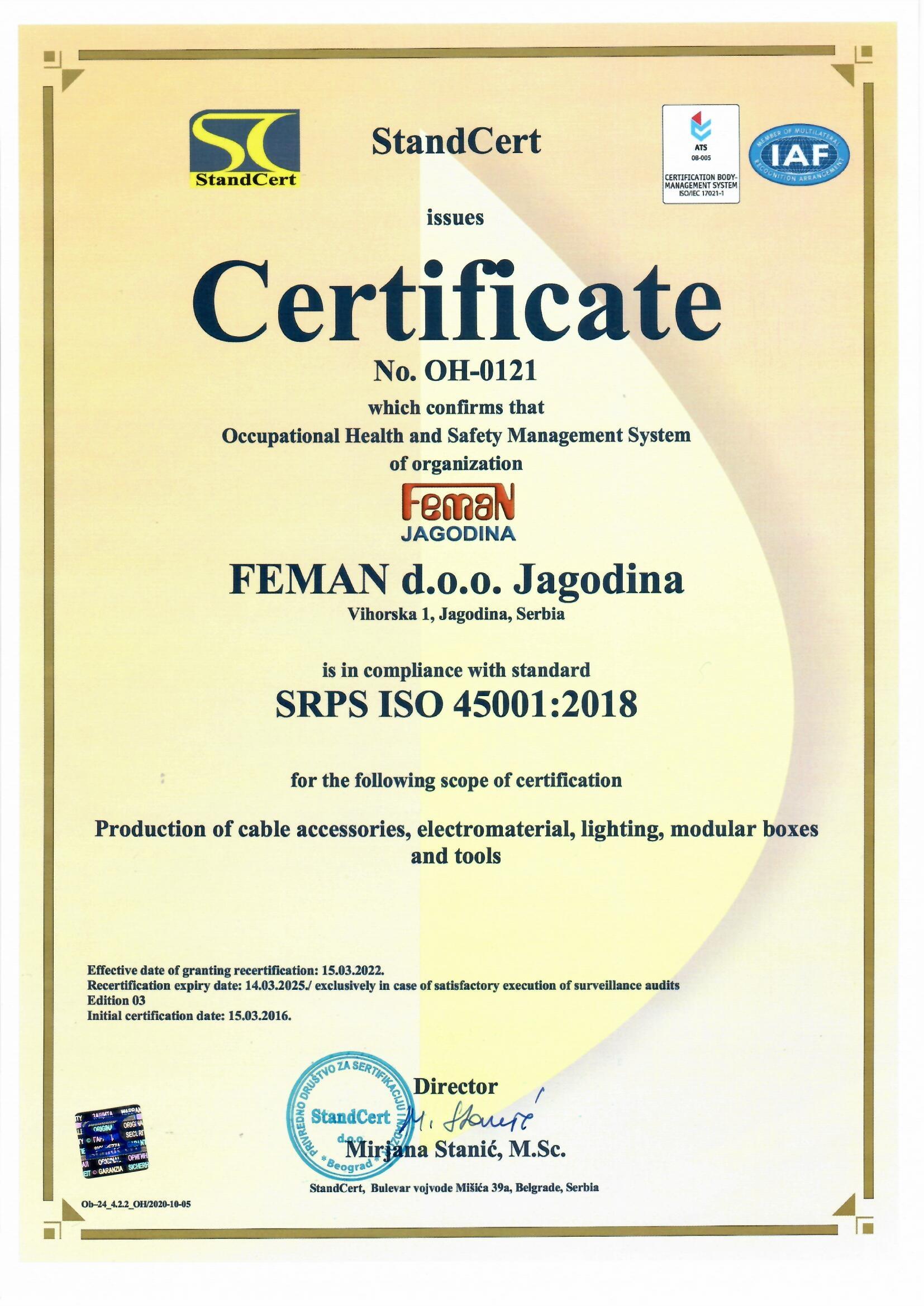 Sertifikat ISO 45001 eng