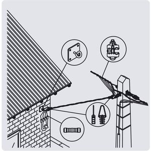 PRIBOR ZA ZIDNI KUĆNI PRIKLJUČAK SAMONOSEĆEG KABLOVSKOG SNOPA