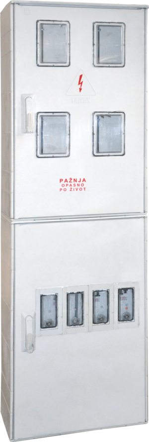 MRO4 510 x 1640 x 250 Modularni merno - razvodni orman od poliestera