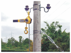 Aparat za zatezanje vodova i dizanje tereta