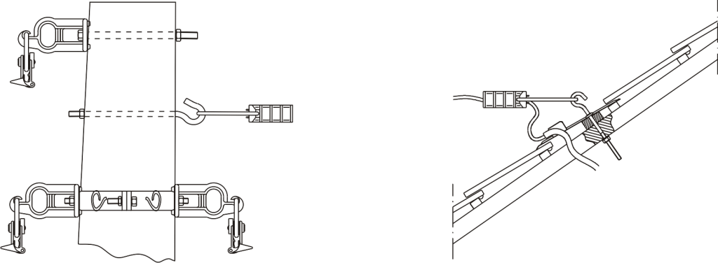 PRIMERI PRIHVATANJA PRIKLJUČNOG SAMONOSEĆEG KABLOVSKOG SNOPA
